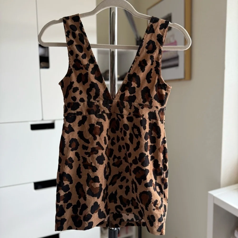 Shein Kids Leopard Print Sleeveless Dress